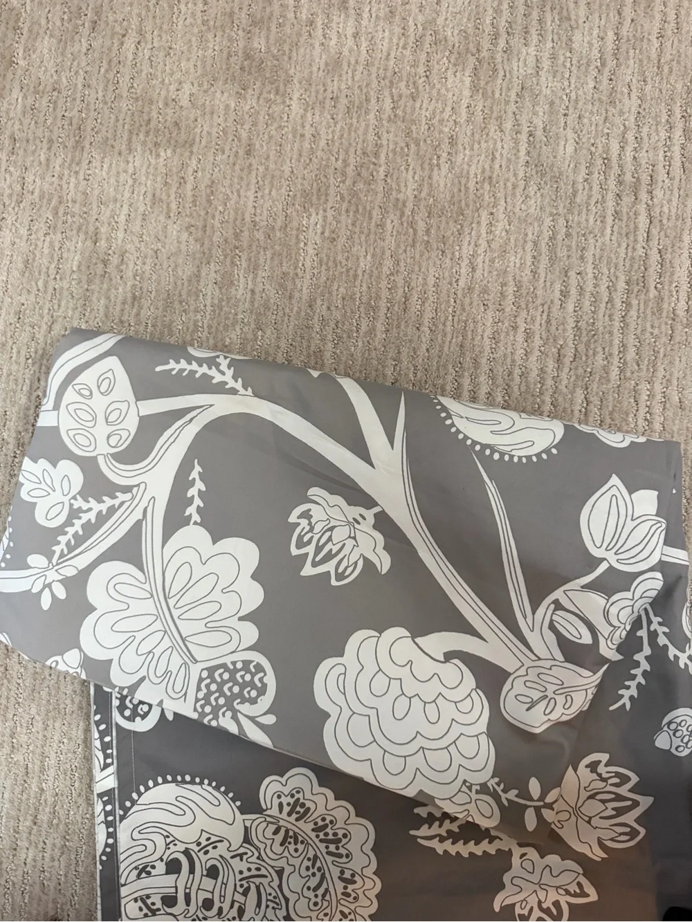 TARGET HOME Gray Floral Shower Curtain